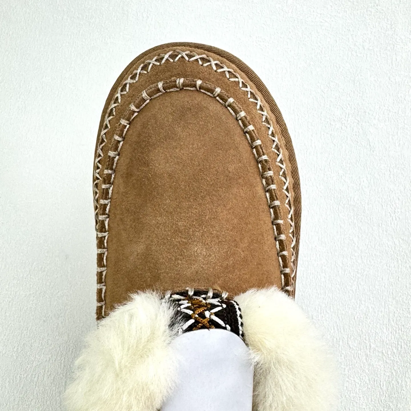 Local 💰600 Thick-soled Alpine Series# Hand-stitched design High mercerized cow suede➕Fur integrated lining Size 35 36 37 38 39 40